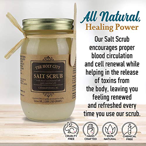 Exfoliating Body Scrub Pure Dead Sea Salt Scrub for Hands and Body