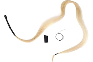 FOCKETY Bow Horse Hair, Horsetail Violin Bow Hair, White Bows Violin for Replace Old Bow Hair Cello Repair The Broken Bow