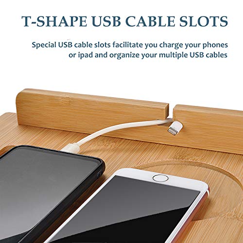 Tirrinia Bedside Shelf Table & Storage Organizer Caddy Cup & Pen