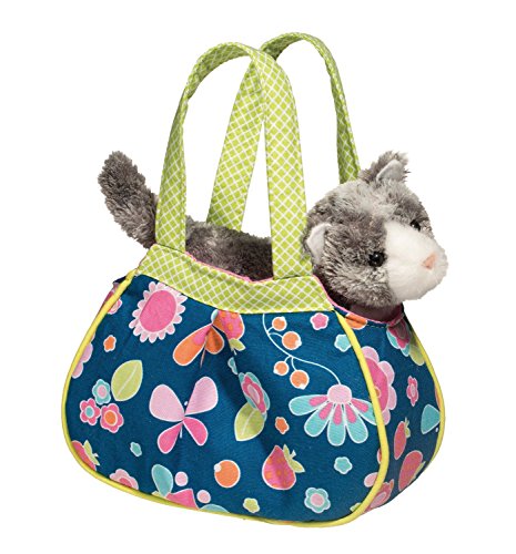 navy floral sassy pet sak