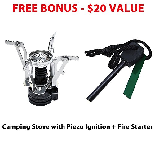 Gold Armour 17 Pieces Camping Cookware Mess Kit Backpacking Hiking