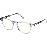 Tom Ford Eyeglasses FT 5891 -B 020 Transparent Smoke Grey, Palladium, t Logo /