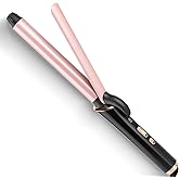 Curling Iron 1 inch,Long Barrel Curling Iron, Curling Wand 25MM for Long Hair, Quick Heating Wand Curler with Extended Barrel, Adjustable Temperature 320°F-446°F Curler