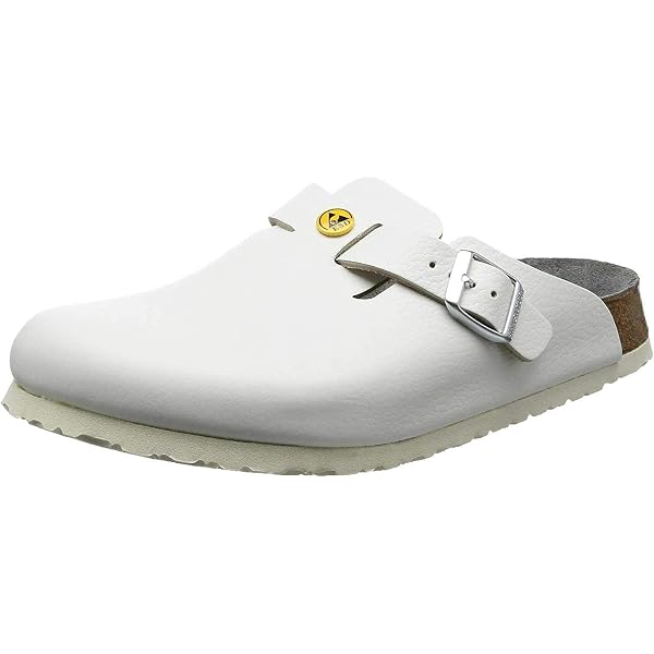 Amazon.com | Birkenstock Original Boston ESD Leather Narrow  display picture 1