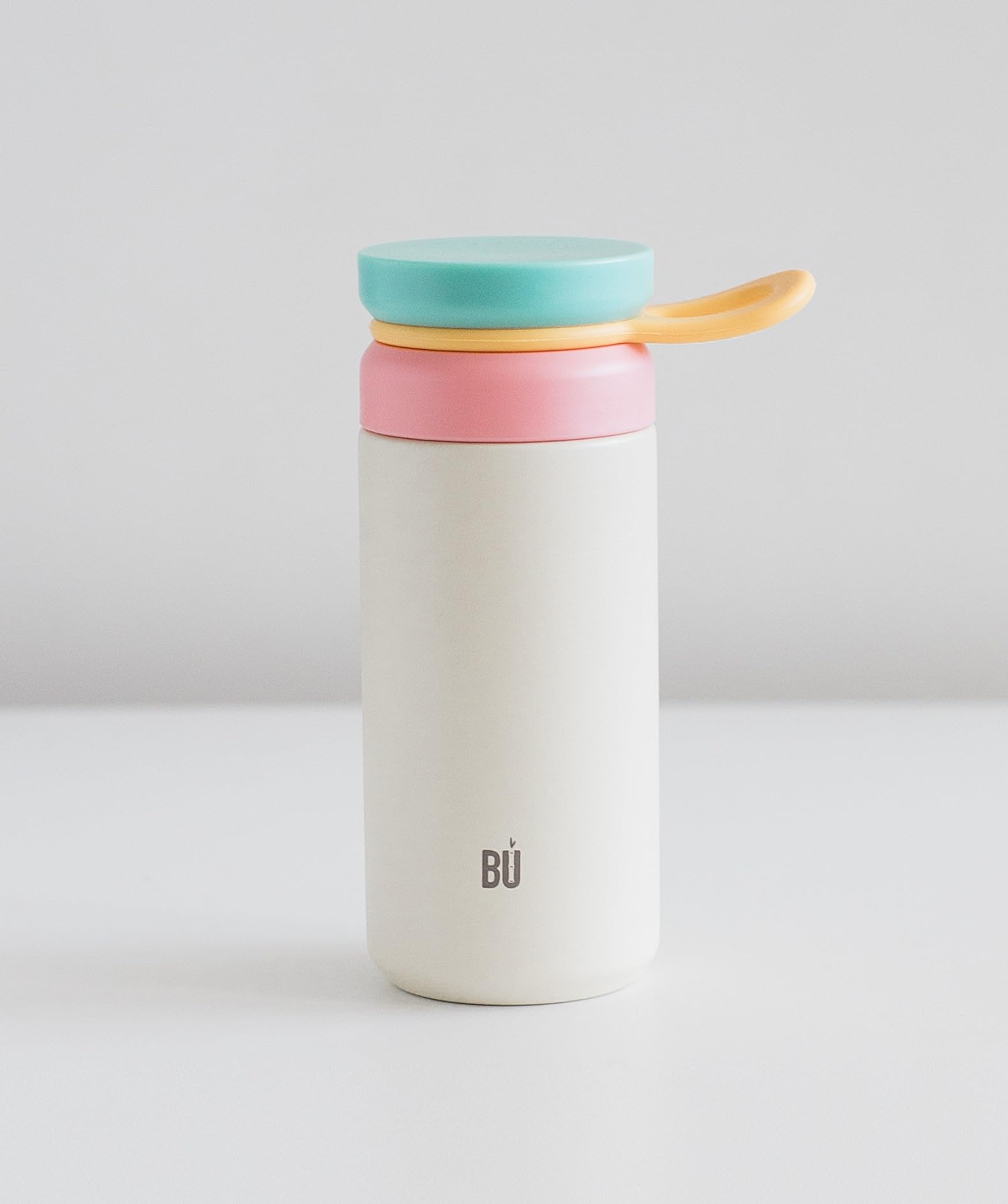 BU Products Travel Tumbler – 350ml & 500ml Stainless Steel Coffee Flask | Double-Walled Insulation | 360° Antimicrobial Leak-Proof Lid | Fits Barista Machines | 17-22cm Height (350ml)