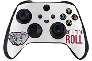 Skinit Decal Gaming Skin Compatible with Xbox Series X Controller - Officially Licensed Alabama Crimson Roll Tide Design