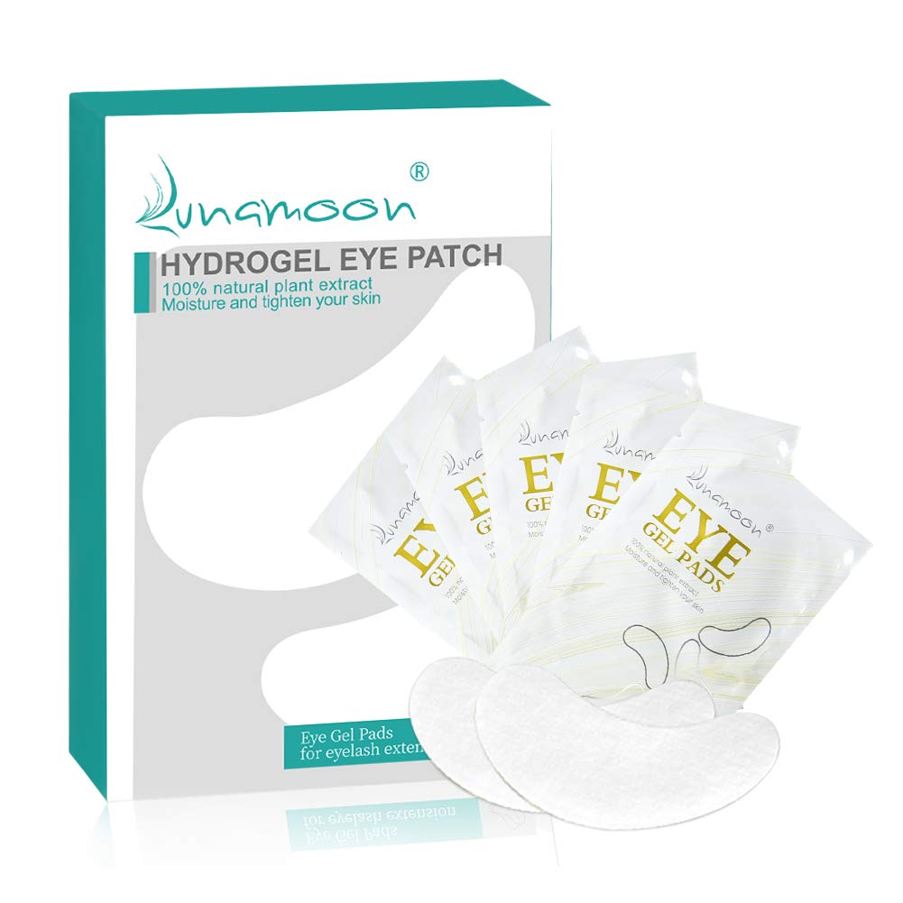 Lunamoon Eye Lash Extension Pads 100 pairs Under Eye Pads for Lash Extensions Lint Free Lash Pads Extension Eye Pads
