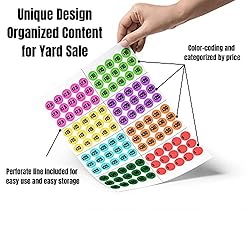 Mobiusea Creation 3120pcs Garage Sale Stickers