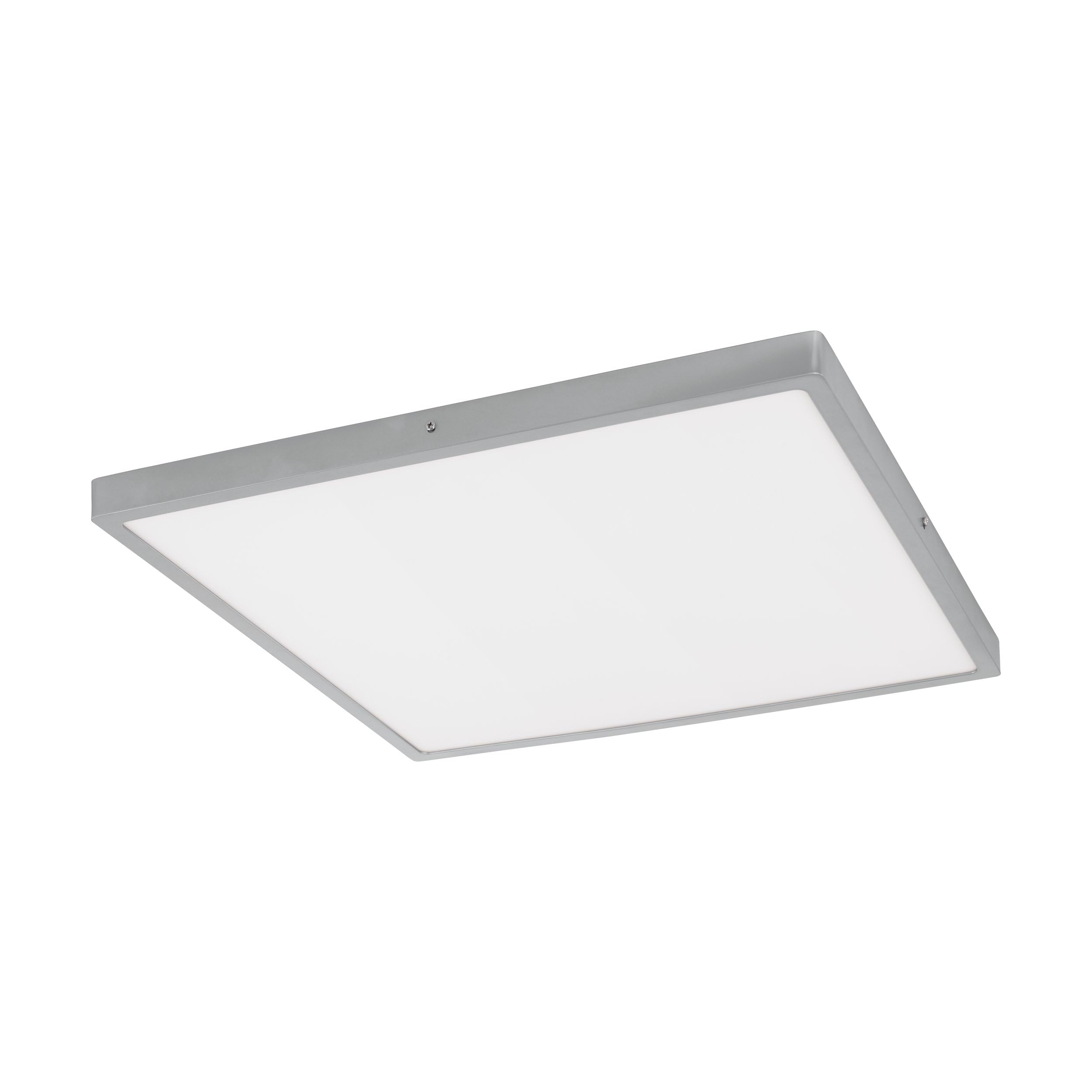 Eglo Fueva 1 Ceiling Light, Aluminium, 27 W, Silver, White