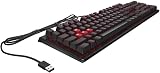 HP OMEN Encoder Red Gaming Keyboard - Black Wired Mechanical USB view 3