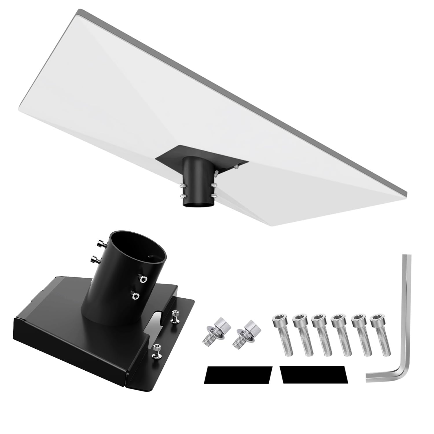 Photo 1 of Starlink Gen3 Mount Adapter,Starlink V3 Pipe Adapter,Pole Mount Kit Compatible with STARLINK GEN3 Standard Antenna,V3 Bracket Antenna(Black)