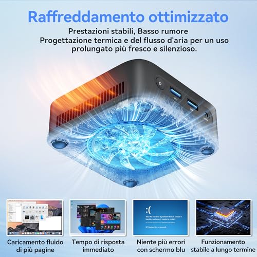 Blackview 【Complete Set】 AMD Ryzen 5 MP50 Mini PC (16GB RAM 512GB SSD) with Keyboard and Mouse Included, Vega 8 Graphics Desktop PC, Win 11 Pro, HDMI/DP 4K@60Hz, WiFi 5/BT 4.2, Computer for Office and Home