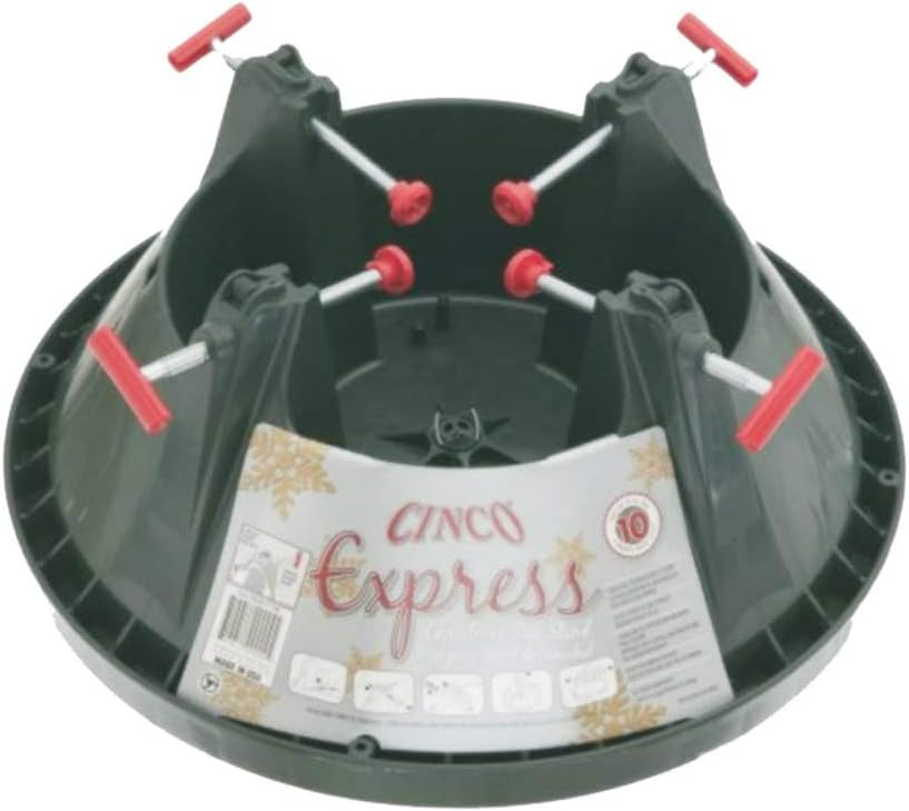 Tree Stands - Good Tidings C148E Stand Express Tree with Ratcheting Fastener System, 10-Foot, Black