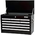 Workington Professional Industrial Portable Metal Tool Chest with 9 Drawers, 26" 9-Drawer Tool Chest Cabinet with Ball Bearing Drawer Slides, Steel Tool Storage Box Organizer 4016 Black