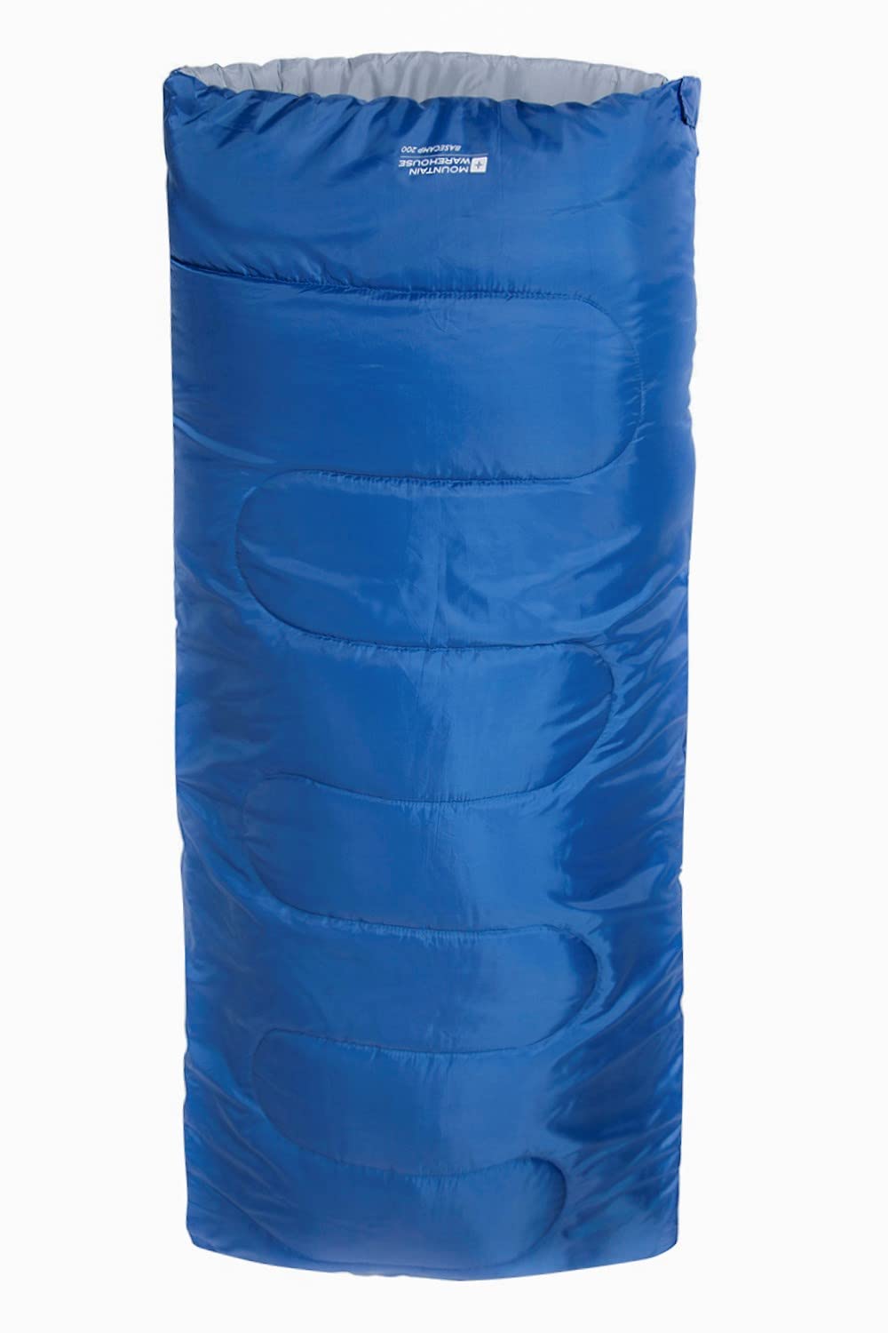 Mountain Warehouse Basecamp 200 Sleeping Bag - 2 Season Kids Camping Bag, Extreme Temperature Of 5C - For Spring Summer, Camping & Trekking Blue