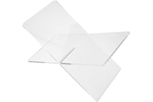 TOVINANNA X-Shaped Transparent Acrylic Book Stand Desk Book Holder for Home Reading and School Use Lightweight