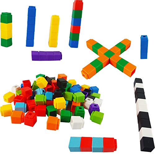 RAINBOW TOYFROG Math Manipulatives Counting Cubes, Educational Number