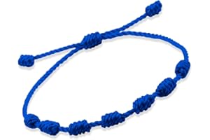 PHITECUS Bracelet 7 knots for protection, Evil Eye and Good Luck. Buddisth String. Thread/Amulet for prosperity and success. Talisman for Womens, Mens, Girls, Boys. Cord Adjustable.