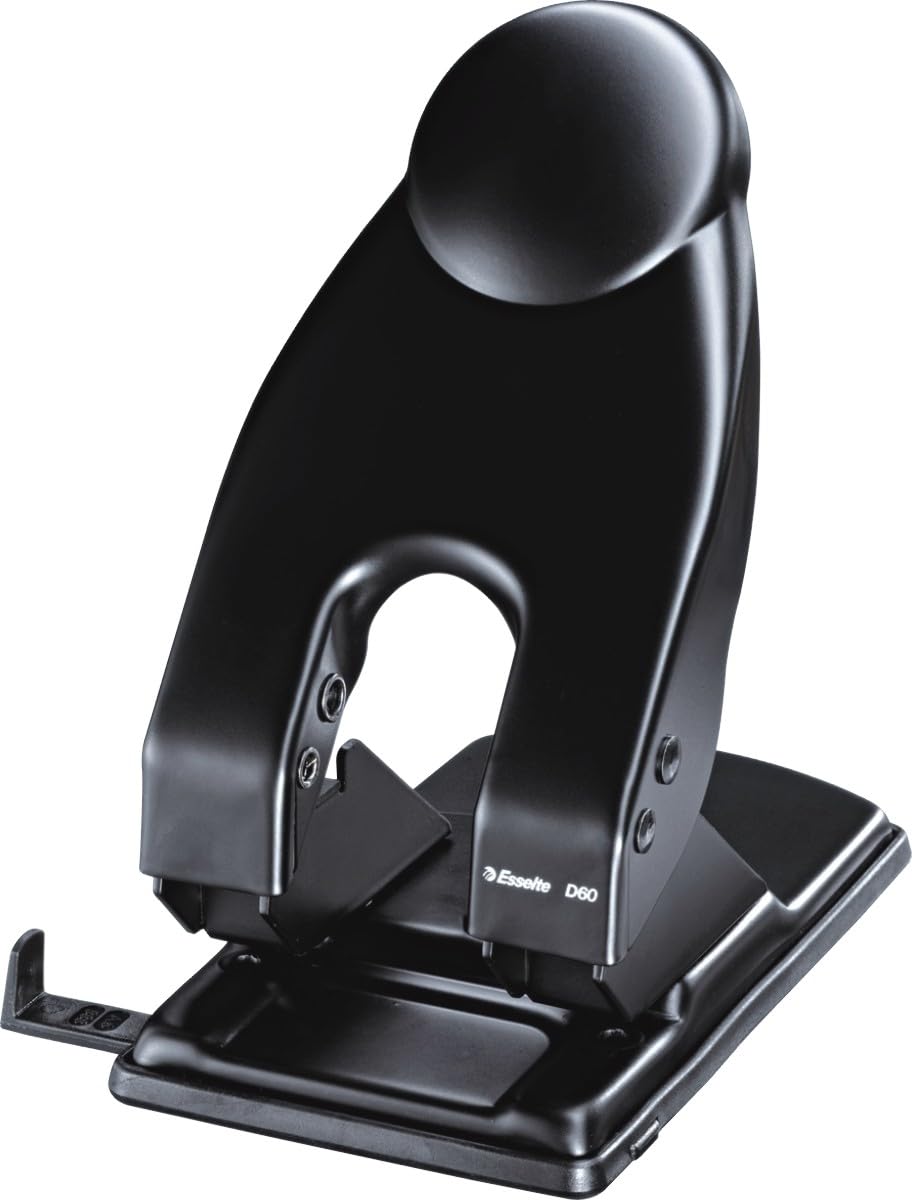 Esselte D60 Metal 2 Hole Punch Black