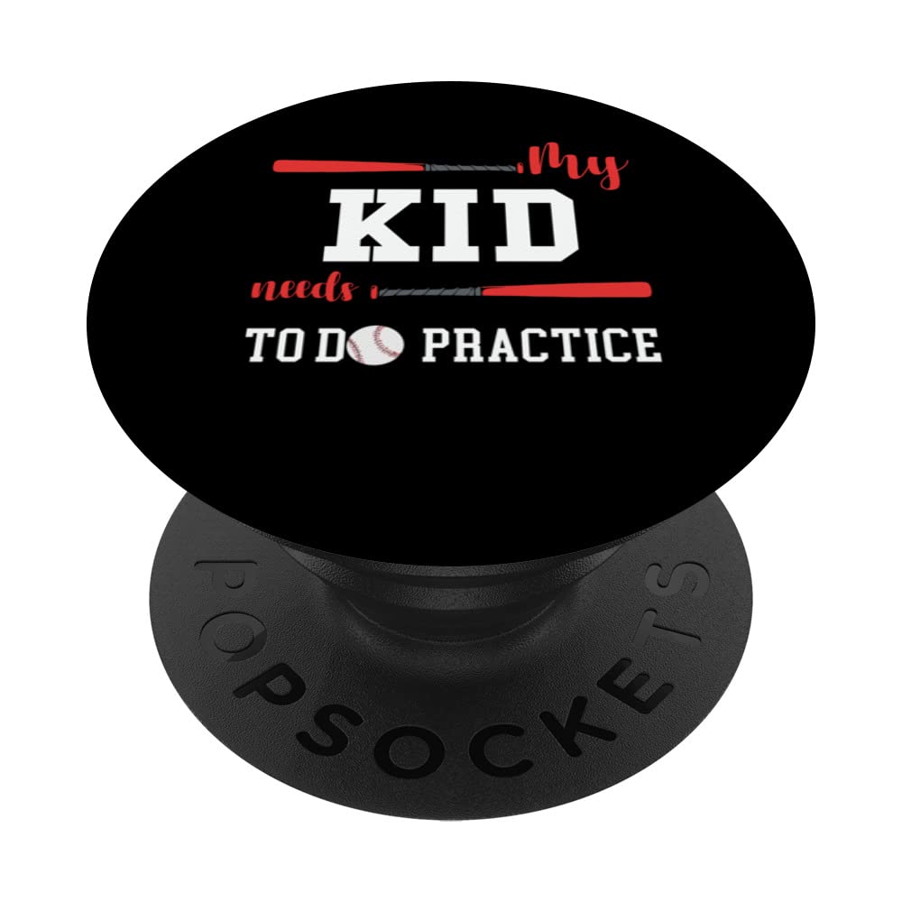 My kid to do practie baseball PopSockets Swappable PopGrip