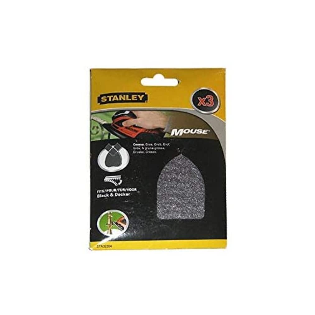Stanley STA32204-XJ Sanding Sheet 3pcs Sander Accessory - Sander Accessories (3 Pieces))