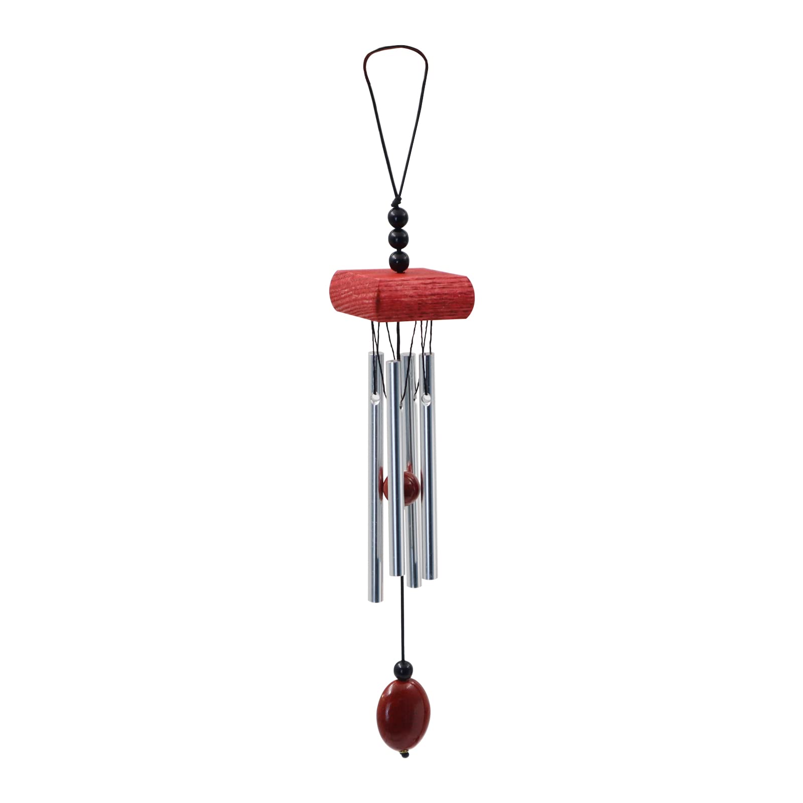 Small Wind Chimes, Outdoor Aluminum Chime with Soft Melodic Tones, Garden Chimes, for Yard, Porch, Home Decor (Red)