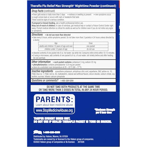 THERAFLU MAX STRENGTH DAYTIME FLU SYMPTOM RELIEF – 6 CT PLUS MAX STRENGTH NIGHTTIME FLU MEDICINE FOR FLU SYMPTOM RELIEF – 6 CT COMBO, 12 COUNT (PACK OF 1)