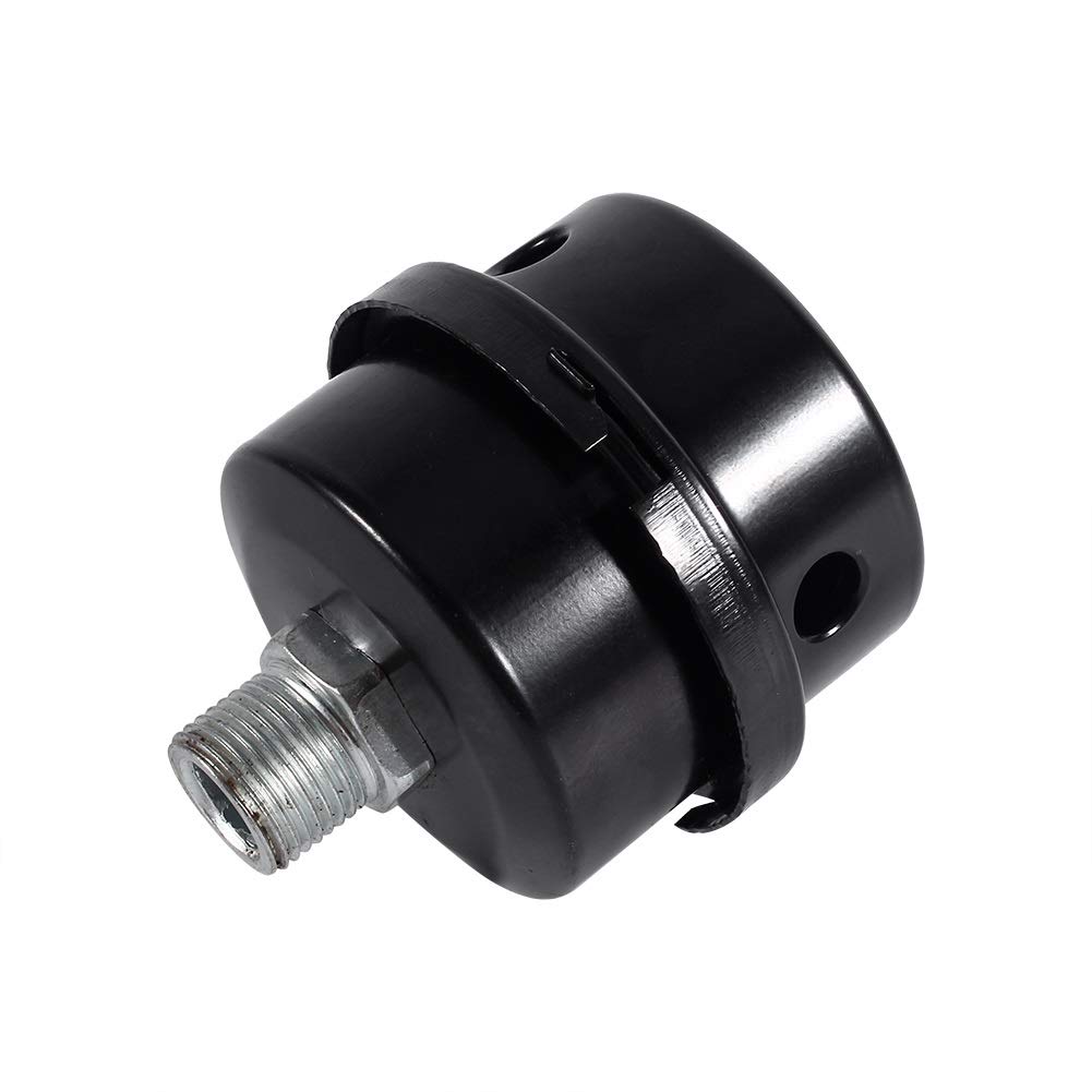 Nikou Air Compressor Oil Filter Parts Muffler, 3/8" 16mm Metal Silencer Air Compressor Intake Thread for Air Compressor Spare Partscompressor Air Filter