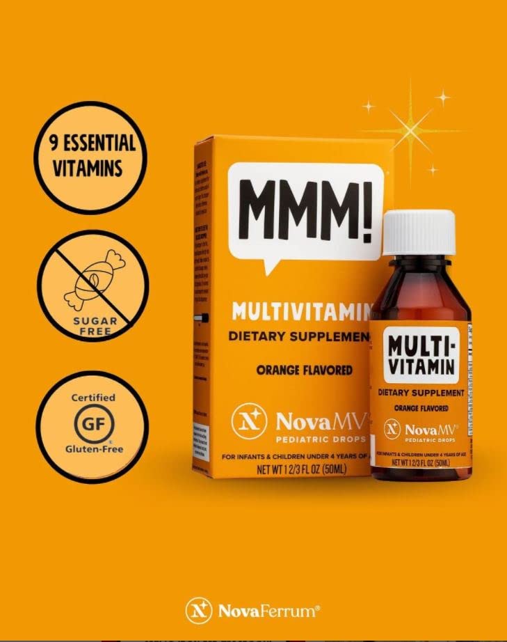 NovaFerrum Multivitamin with Iron for Infants and Toddlers Raspberry