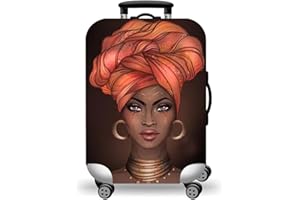 WUJIAONIAO Travel Luggage Cover Spandex Suitcase Protector Washable Baggage Covers (M (for 22-24 inch luggage), don't touch)