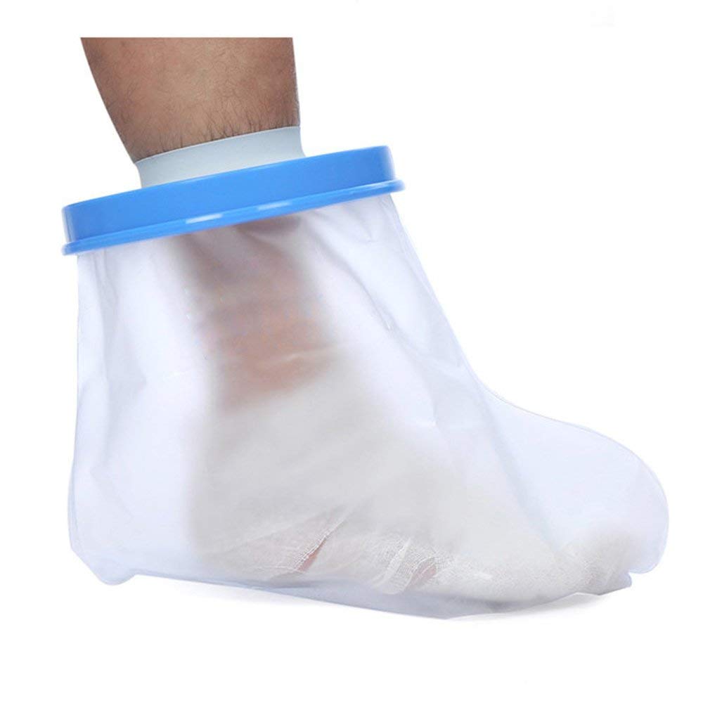 HKF HO KI HO Waterproof Adult Foot&Ankle Cast Cover for Shower Bath,Cast Protector Keep Cast Bandage Dry,Watertight Cast Bag for Wound Foot Ankle Boot-Adult Foot