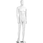72" Adjustable Male Mannequin – Full Body Display Form With Detachable Limbs & Metal Base - View #2