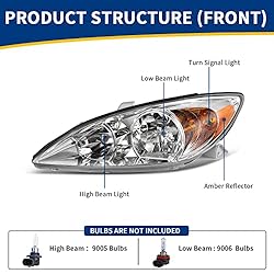 AUTOSAVER88 Headlight Assembly Compatible with 2002
