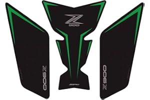 TZMAPU Compatible Kawasaki Z900 GasTank Pad,Motorcycle Tank Protector, Non-Slip Fuel Tank Stickers Kit Rubber Protective Pads (Green)
