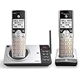AT&T CL82207 DECT 6.0 2-Handset Cordless Phone for Home with Answering Machine, Call Blocking, Caller ID Announcer, Intercom 