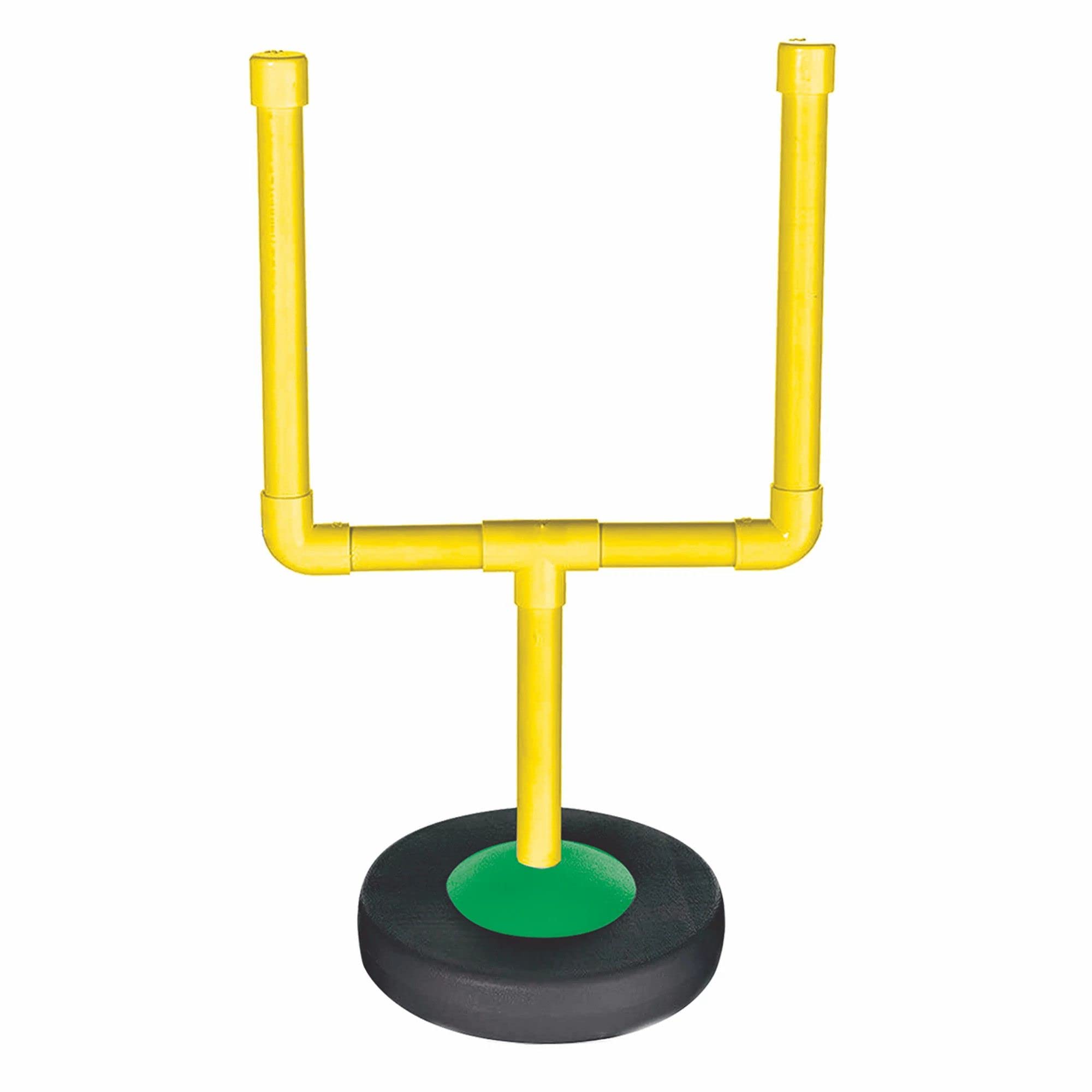 Photo 1 of Vibrant Yellow Plastic Football Goal Centerpiece -16.25" x 9.5" (1 Set) - Premium Sports Event Decoration Set - Eye-Catching and Unique Table Decor - Ideal for Soccer Fans and Parties