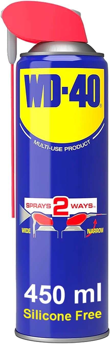 WD-40 Multi Use Lubricant Spray 450ml Smart Straw - Precision 2mm/ Wide