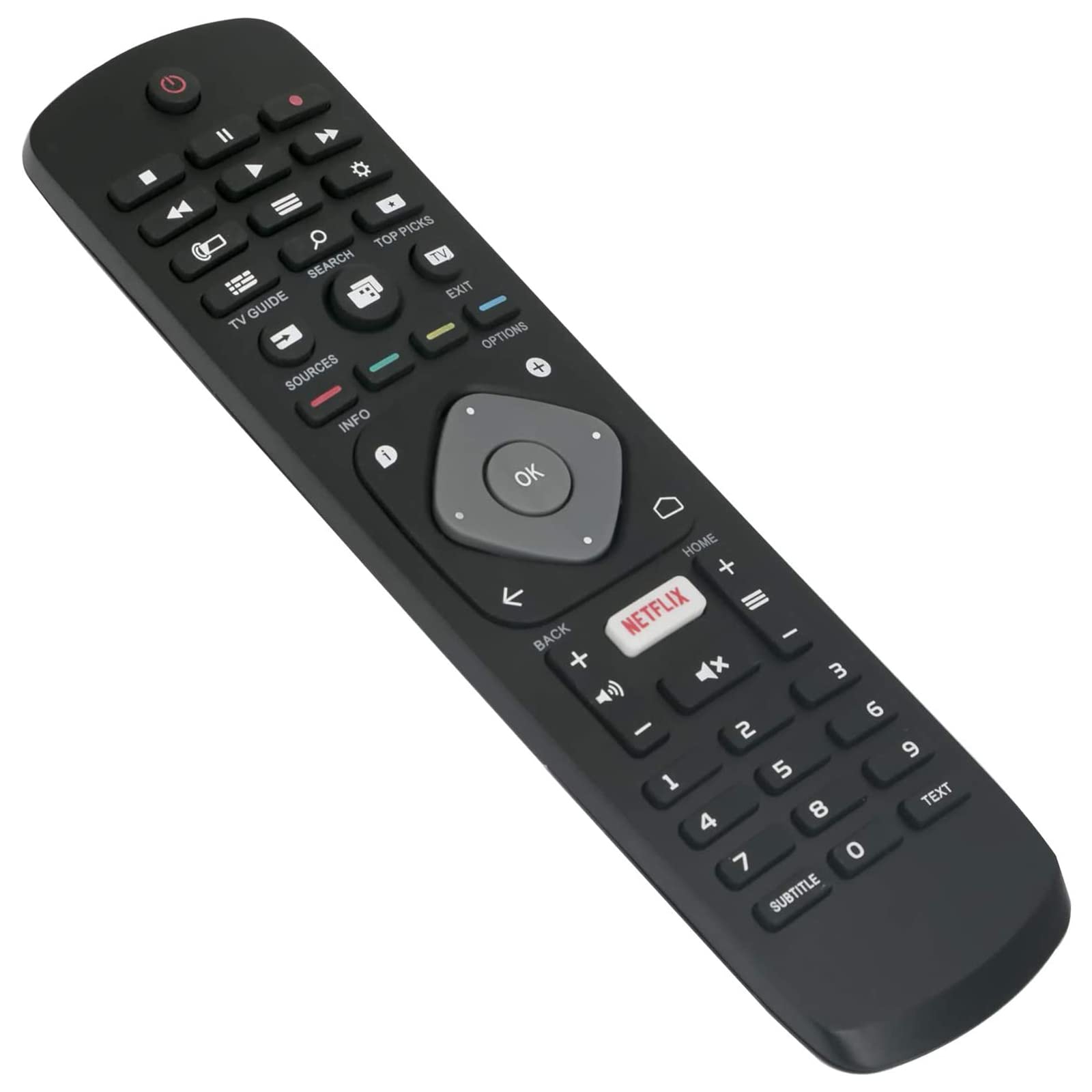 VINABTY 996596001555 YKF406-001 Replacement Remote Control Compatible with Philips TV 32PFH5501/88 32PFS5501/12 32PFS6401 32PFS6401/12 40PFS5501/12 32PFS6401/60 32PFT5501/12 32PFT5501/60 40PFH5501/88