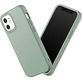 RhinoShield Case Compatible with [iPhone 12 mini] | SolidSuit - Shock Absorbent Slim Design Protective Cover with Premium Matte Finish 3.5M / 11ft Drop Protection - Sage Green