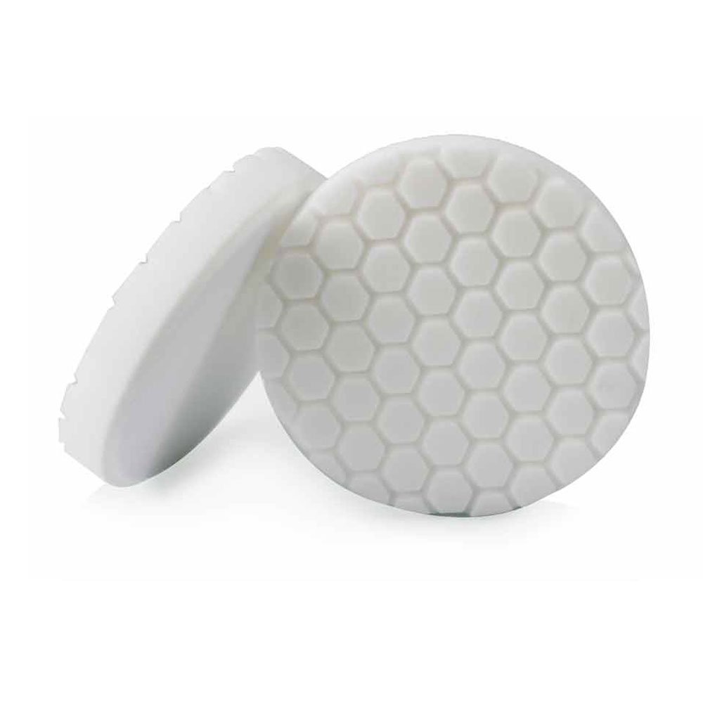 Chemical Guys BUFX_104HEX4 - Hex-Logic Light-Medium Polishing Pad, White (4 Inch)