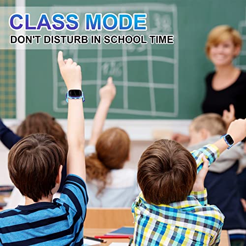 4G Kids Smart Watch GPS Tracker - Smartwatch with Two Way Call Video Calling 7 Puzzle Games Voice Chat SOS School Mode Pedometer Geo-Fence Wi-Fi Touch Screen Alarm Clock Smartwatches for Boys Girls