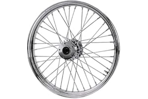Chrome Front 40 Spoke Wheel 21"x 2.15" fits Harley FXST, FXDWG, 1984-1999 fits Moto Iron Springers
