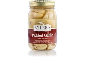 Byler's Relish House Pickled Garlic, 16 fl oz. (1 Pint) Glass Jar
