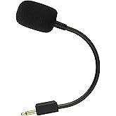 Blackshark V2 Mic Compatible with Razer BlackShark V2, V2 Pro, V2 SE Wireless Gaming Headset, Detachable 3.5mm Game Boom Microphone Noise Cancelling with Foam for Xbox One PS5 Computer