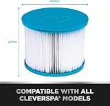 CleverSpa 80mm x 100mm Hot Tub Spa Replacement Water Filter Cartridges (4 pack) view 2