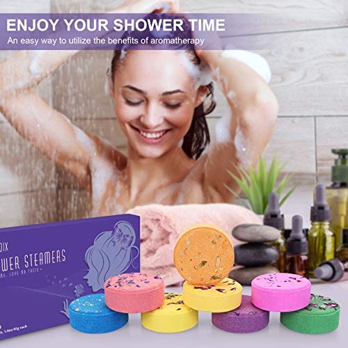 Peradix Shower Steamers - Mothers Day Gifts for Mom - [8X] Shower Bombs for Aromatherapy and Stress Relief - Great Birthday Gifts for Women Who Have Everything, Unique Gift for Women