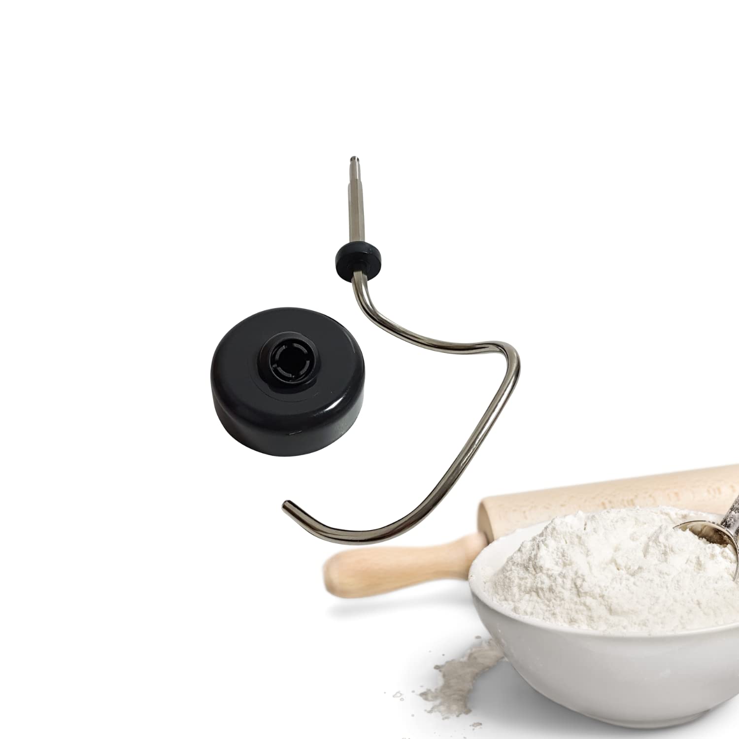 Dough Hook with Dough Deflector Black for Bosch Food Processor MUM4 - MUM5