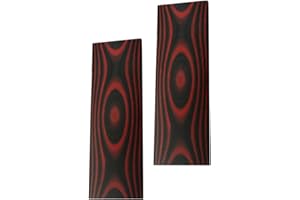 HAISDA G10 Scales knife Handle Material,Knifemakers Sword DIY Slabs Grips Micarta Blanks Slabs Material,pack of 2 (Red)