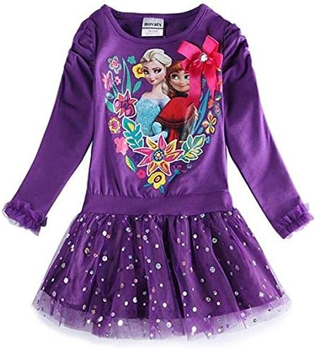 frozen elsa anna purple dress for girls price in UAE | Amazon UAE | kanbkam