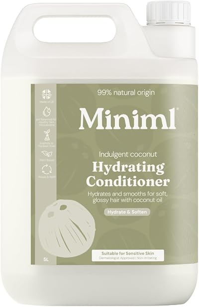 Miniml Natural Hair Conditioner Eco Friendly Refill 5L Coconut